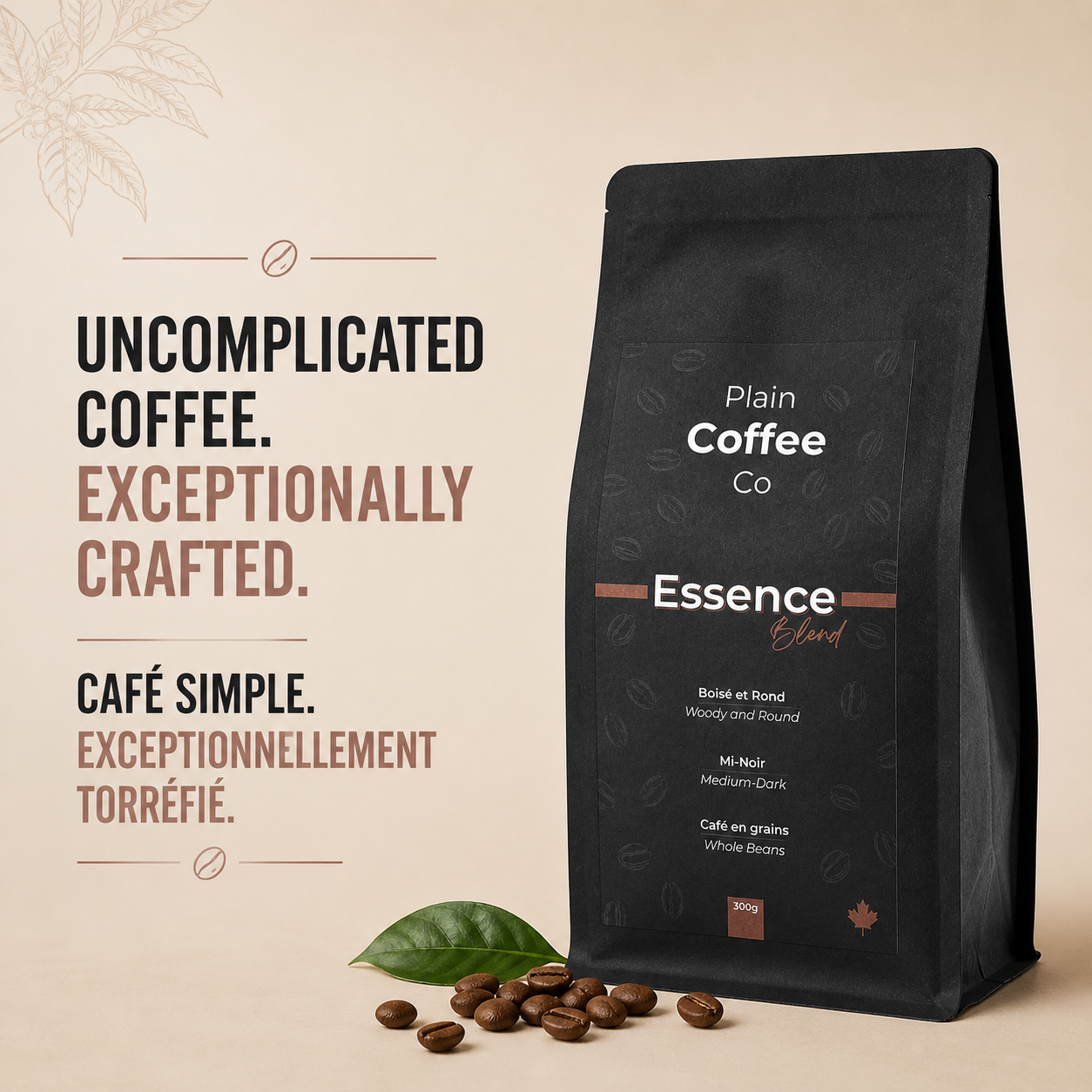 Essence Blend Whole Bean Coffee 300g Medium-Dark Roast – Central & South America Blend